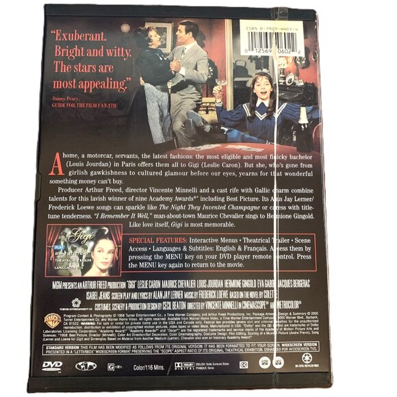 Gigi DVD Oscar Best Picture 1958 Widescreen Region 1 G Leslie Caron Eva Gabor - Picture 3 of 8